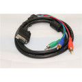 ALTA VELOCIDAD VGA A 3RCA CABLE M / M PARA PC TV 1.5M